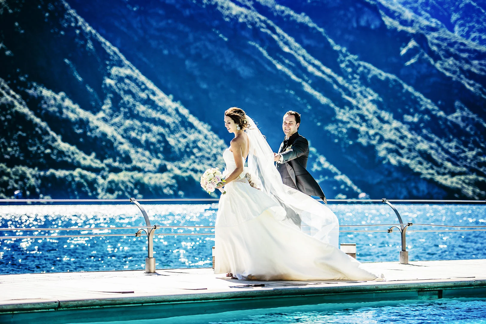 Romantic wedding photograph in Riga by Andrejs Zavadskis